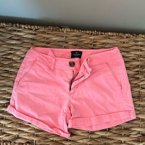 American Eagle Outfitters Pink Mid Waist Summer Shorts